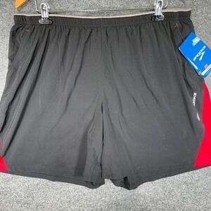 Brooks Rogue Runner III Short Mens XL Black Plasma Red Running Athletic NWT